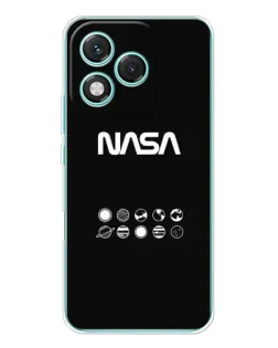 Чехол для Huawei Honor 400 Lite с картинкой «NASA — технический принт»