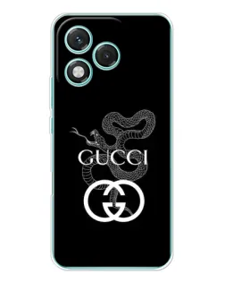 Чехол для Huawei Honor 400 Lite с картинкой «Gucci — серебряная змея»