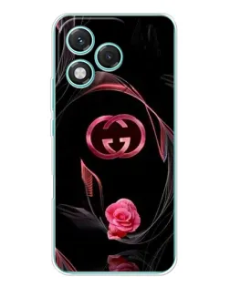 Чехол для Huawei Honor 400 Lite с картинкой «Gucci — неоновая роза»