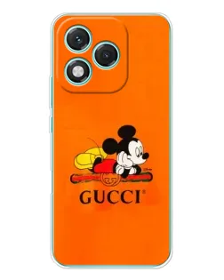 Чехол для Huawei Honor 400 Lite с картинкой «Микки Маус Gucci — оранж»