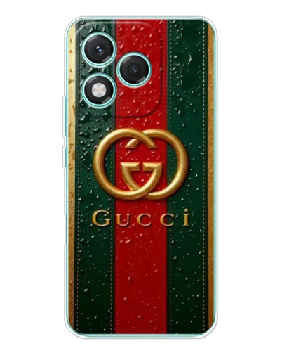 Чехол для Huawei Honor 400 Lite с картинкой «Gucci — фирменная полоса и золото» Чехол для Huawei Honor 400 Lite с картинкой «Gucci — фирменная полоса и золото»