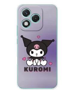Чехол для Huawei Honor 400 Lite с картинкой «Kuromi — фиолетовый арт»