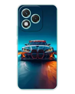 Чехол для Huawei Honor 400 Lite с картинкой «BMW — огни неона»
