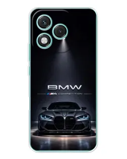 Чехол для Huawei Honor 400 Lite с картинкой «BMW сквозь ночной город»