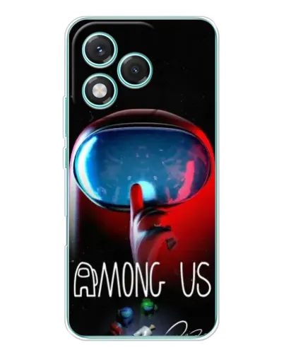 Чехол для Huawei Honor 400 Lite с картинкой «Красный импостер — макро»