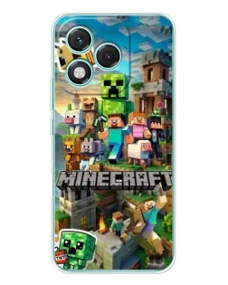 Чехол для Huawei Honor 400 Lite с картинкой «Замок Minecraft»