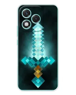 Чехол для Huawei Honor 400 Lite с картинкой «Алмазный меч неон»