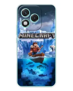 Чехол для Huawei Honor 400 Lite с картинкой «Minecraft ледяной мир»
