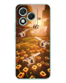 Чехол для Huawei Honor 400 Lite с картинкой «Поле подсолнухов»