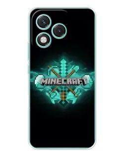 Чехол для Huawei Honor 400 Lite с картинкой «Minecraft Diamond лого»