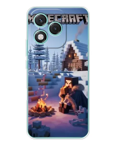 Чехол для Huawei Honor 400 Lite с картинкой «Зимний Minecraft»