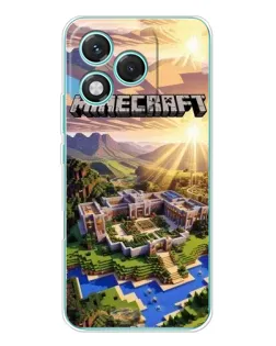 Чехол для Huawei Honor 400 Lite с картинкой «Minecraft панорама»