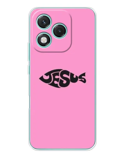 Чехол для Huawei Honor 400 Lite с картинкой «Розовый символ Jesus» Чехол для Huawei Honor 400 Lite с картинкой «Розовый символ Jesus»