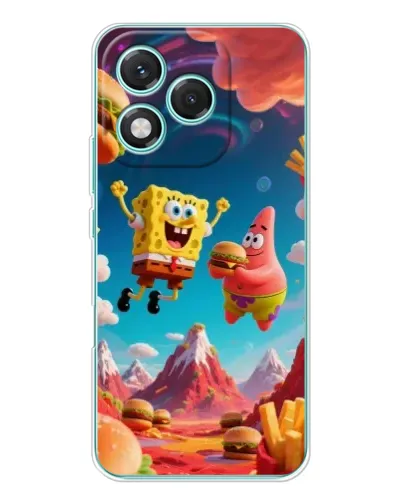 Чехол для Huawei Honor 400 Lite с картинкой «Космический фастфуд»