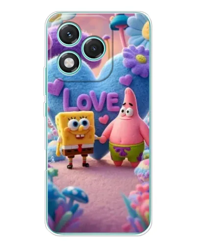 Чехол для Huawei Honor 400 Lite с картинкой «Губка Боб Патрик»