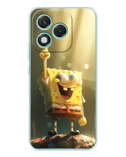 Чехол для Huawei Honor 400 Lite с картинкой «Сияющий Спанч Боб»
