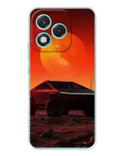 Чехол для Huawei Honor 400 Lite с картинкой «Cybertruck на Марсе»