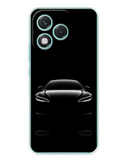 Чехол для Huawei Honor 400 Lite с картинкой «Силуэт Tesla Night»