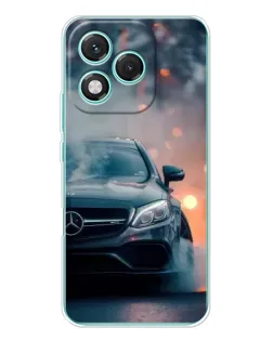 Чехол для Huawei Honor 400 Lite с картинкой «Mercedes — ночной город»