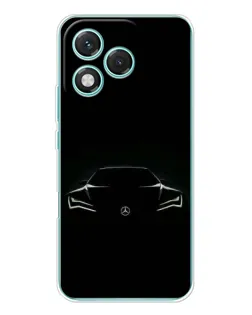 Чехол для Huawei Honor 400 Lite с картинкой «Mercedes — силуэт авто» Чехол для Huawei Honor 400 Lite с картинкой «Mercedes — силуэт авто»