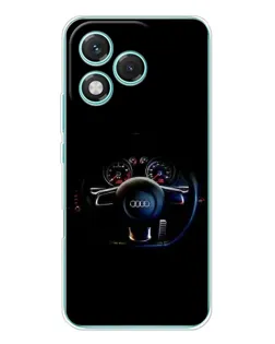 Чехол для Huawei Honor 400 Lite с картинкой «Салон Audi — руль»
