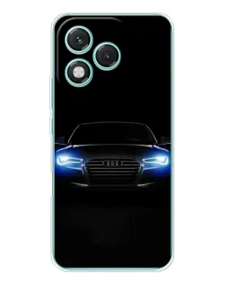 Чехол для Huawei Honor 400 Lite с картинкой «Audi в неоне»