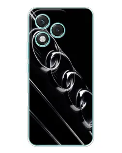 Чехол для Huawei Honor 400 Lite с картинкой «Audi — абстрактные кольца»
