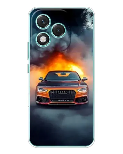 Чехол для Huawei Honor 400 Lite с картинкой «Audi в огненном дыму» Чехол для Huawei Honor 400 Lite с картинкой «Audi в огненном дыму»