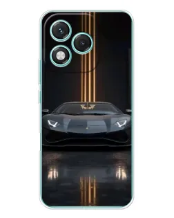 Чехол для Huawei Honor 400 Lite с картинкой «Lamborghini золотые линии»