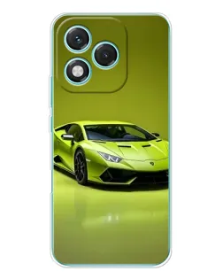 Чехол для Huawei Honor 400 Lite с картинкой «Салатовый Lamborghini Huracan»