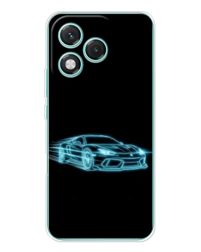 Чехол для Huawei Honor 400 Lite с картинкой «Неоновый контур Lamborghini» Чехол для Huawei Honor 400 Lite с картинкой «Неоновый контур Lamborghini»
