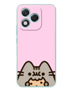 Чехол для Huawei Honor 400 Lite с картинкой «Pusheen и печенье»