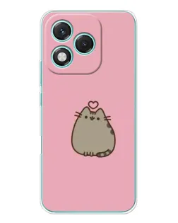 Чехол для Huawei Honor 400 Lite с картинкой «Pusheen сердце»