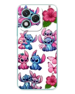 Чехол для Huawei Honor 400 Lite с картинкой «Стикеры Stitch и Angel»
