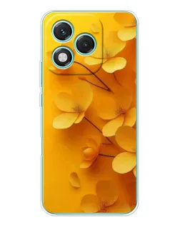 Чехол для Huawei Honor 400 Lite с картинкой «Золотые лепестки»