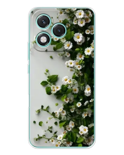 Чехол для Huawei Honor 400 Lite с картинкой «Ветка мелких белых цветов»