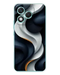 Чехол для Huawei Honor 400 Lite с картинкой «Объемные черно-белые ленты» Чехол для Huawei Honor 400 Lite с картинкой «Объемные черно-белые ленты»