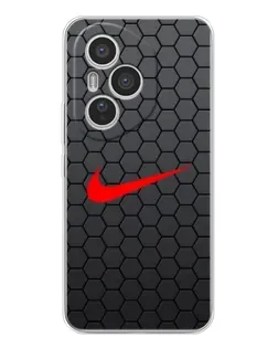 Чехол для Huawei Honor 400 Pro с картинкой «Nike — карбоновая сетка»