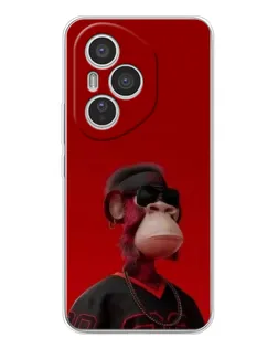 Чехол для Huawei Honor 400 Pro с картинкой «Bored Ape в красном» Чехол для Huawei Honor 400 Pro с картинкой «Bored Ape в красном»