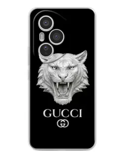 Чехол для Huawei Honor 400 Pro с картинкой «Gucci — серебряный лев»