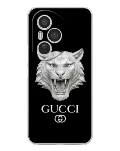 Чехол для Huawei Honor 400 Pro с картинкой «Gucci — серебряный лев» Чехол для Huawei Honor 400 Pro с картинкой «Gucci — серебряный лев»