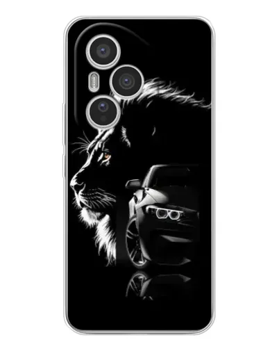 Чехол для Huawei Honor 400 Pro с картинкой «BMW и лев» Чехол для Huawei Honor 400 Pro с картинкой «BMW и лев»