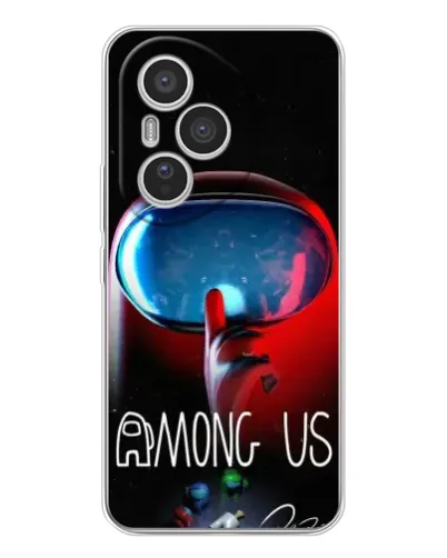 Чехол для Huawei Honor 400 Pro с картинкой «Красный импостер — макро»