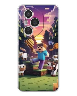 Чехол для Huawei Honor 400 Pro с картинкой «Стив на ферме»