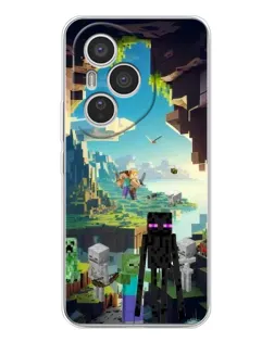 Чехол для Huawei Honor 400 Pro с картинкой «Эндермен в лесу»