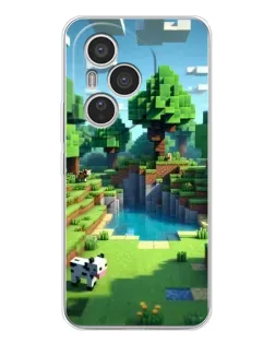Чехол для Huawei Honor 400 Pro с картинкой «Minecraft летний день»