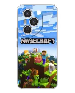 Чехол для Huawei Honor 400 Pro с картинкой «Minecraft классический мир»