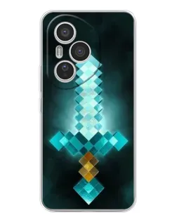 Чехол для Huawei Honor 400 Pro с картинкой «Алмазный меч неон»