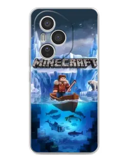Чехол для Huawei Honor 400 Pro с картинкой «Minecraft ледяной мир»