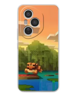 Чехол для Huawei Honor 400 Pro с картинкой «Майнкрафт закат солнца»